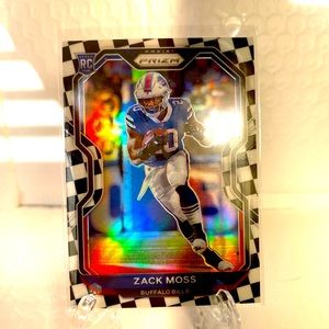 2020 Panini Prizm Zac Moss Checkered SSP.